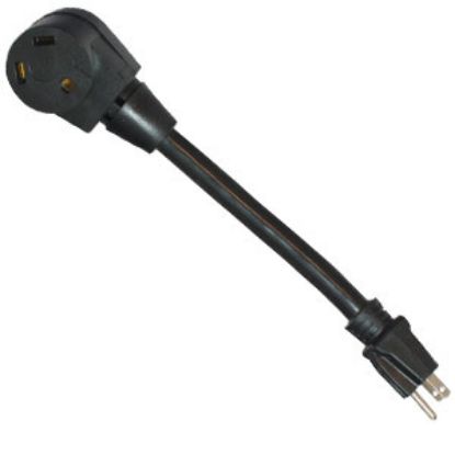 Picture of Mighty Cord  12" 15M/30F Power Cord Adapter A10-1530BK 19-2945                                                               