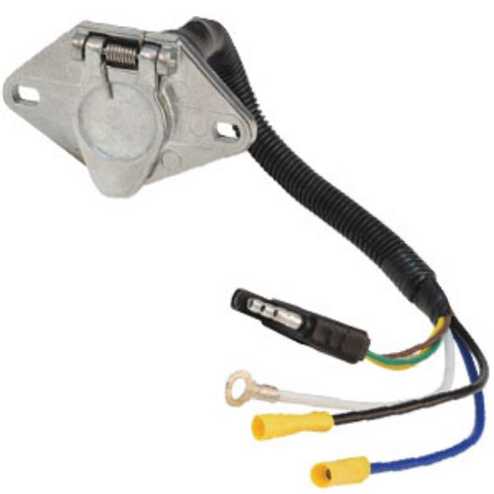 Picture of Mighty Cord  6-Way To 4-Way Trailer Wiring Connector Adapter w/Wire A10-6034VP 19-4231                                       