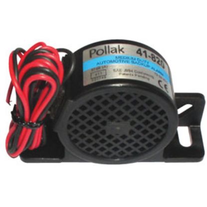 Picture of Pollak  12-24V Black Nylon Back Up Alarm 41-820 69-9529                                                                      