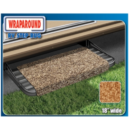 Picture of Prest-o-Fit Wraparound (R) Espresso 18" Entry Step Rug 2-1040 04-0314                                                        