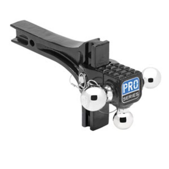 Picture of Pro Series Hitches  Class III/IV 2" 2K/10K/14K Adj Steel Triple Ball Mount 63070 14-1975                                     