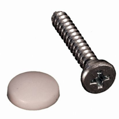 Picture of RV Designer  14-Pack Screw w/White Cap H618 20-1884                                                                          