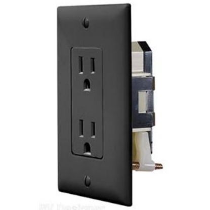 Picture of RV Designer  Black 125V Dual Receptacle S817 18-4982                                                                         