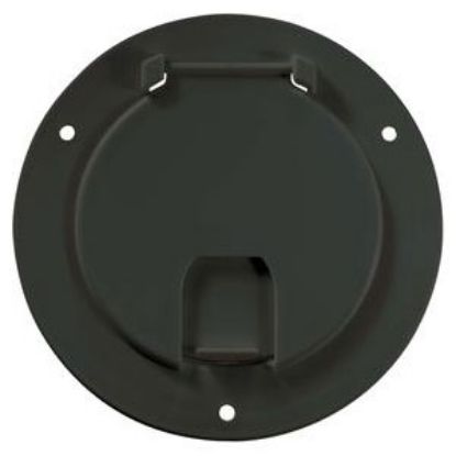 Picture of RV Designer  Black Round Non-Lockable Access Door B113 19-3053                                                               