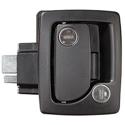 Picture of RV Designer  Black Steel Dead Bolt Entry Door Latch For 1.25-1.5"Thk Door T500 69-9753                                       