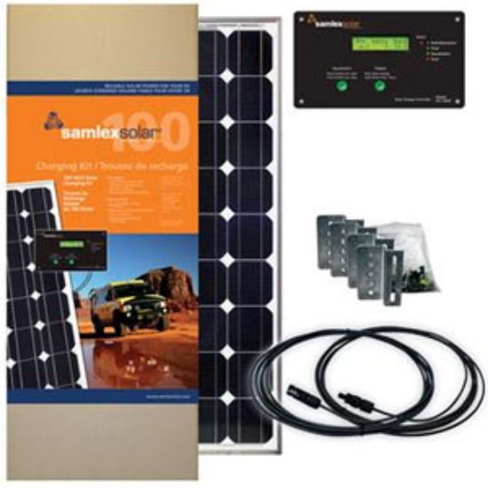 Picture of Samlex Solar  100W 22.93V Solar Kit SRV-100-30A 19-6421                                                                      