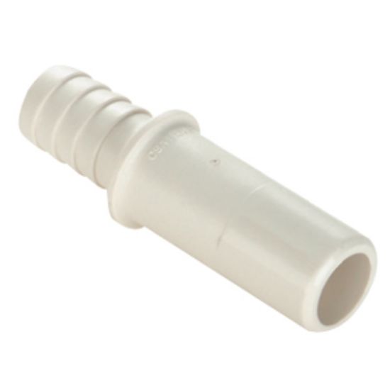 Picture of Sea Tech 35 Series 1/2" Copper Tube Male Stem x 1/2" Hose Barb White Polysulfone Fresh Water St 013511-1008 10-8183          