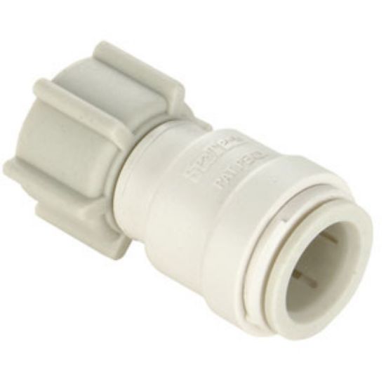 Picture of Sea Tech 35 Series 1/2" Fem QC Copper Tube x 3/4" FGHT Swivel Nut Off-White Polysulfone Fresh W 013510-1014 69-7150          