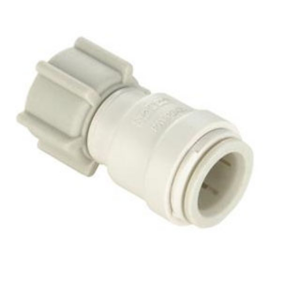 Picture of Sea Tech 35 Series 1/2" Female QC Copper Tube x 3/4" FNPS Swivel Nut Off-White Polysulfone Fres 013510-1012 10-0301          