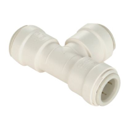 Picture of Sea Tech 35 Series 3/8" Female QC Copper Tube Off-White Polysulfone Fresh Water Union Tee 013523-08 10-8163                  