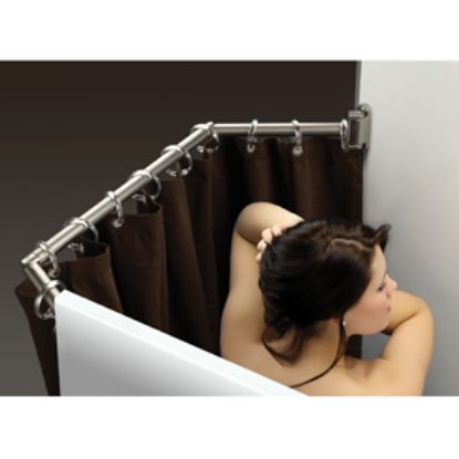 Picture of Stromberg Carlson Extend A Shower Satin Shower Curtain Rod EXT-3542S 10-2062                                                 