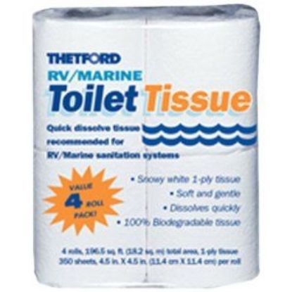 Picture of Thetford  4-Rolls 1-Ply Toilet Tissue 20804 13-0156                                                                          