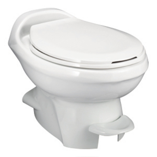 Picture of Thetford Aqua-Magic (R) Style Plus Aqua-Magic Style Plus White Low Profile Permanent Toilet w/ Water Saver 34433 12-0401     