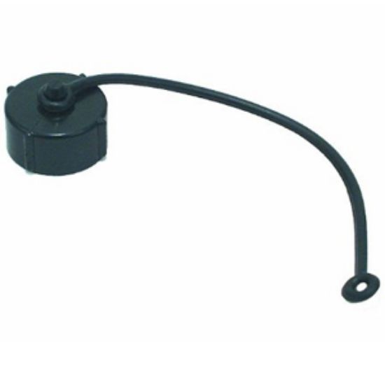 Picture of Valterra  Black 3/4" Garden Hose Sewer Cap w/Strap T1020-1DVP 11-0419                                                        