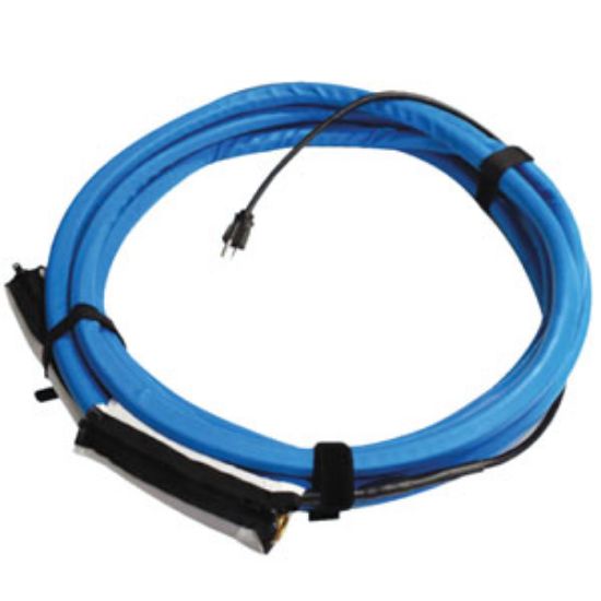 Picture of Valterra  Heated Blue 1/2"x15' Fresh Water Hose w/Zippered Insulation Cuffs W01-5315 10-1723                                 