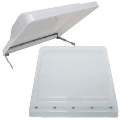 Picture of Valterra  White Polypropylene Jensen/ Ventline/ Elixir/ Ventadome Style Roof Vent Lid A10-3375 22-0447                       