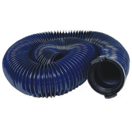 Picture of Valterra Quick Drain Blue 20' 8 Mil Vinyl Sewer Hose D04-0121 11-0227                                                        