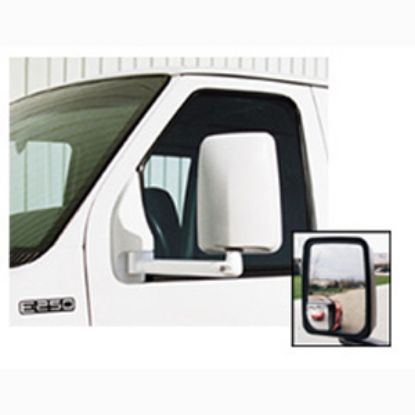 Picture of Velvac 2020 Mode Black Left Side Manual Flat Glass Foldaway Non-Heated Mirror 714559 23-0136                                 