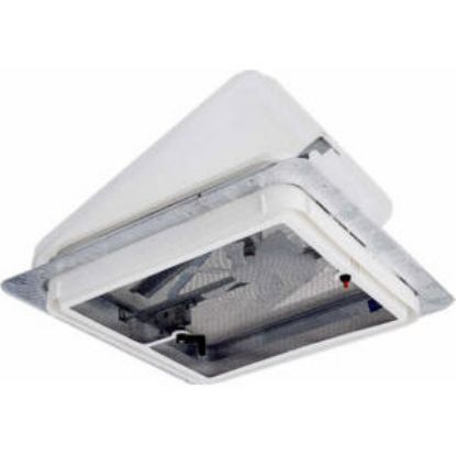 Picture of Ventline  White 14.25"x14.25" Polypropylene Frame Roof Vent w/Fan V2094SP-30 22-0440                                         