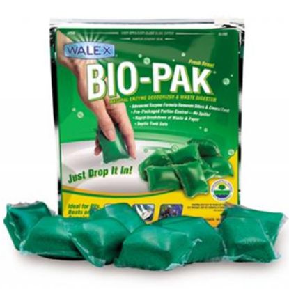 Picture of Walex Bio-Pak (R) 10-Bag 32 Gram Pouch Holding Tank Treatment w/Deodorant BIOPPBG 13-0320                                    