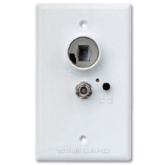 Picture of Winegard  White 12V Amplified Wall Plate Power Supply RA-7296 97-5776                                                        