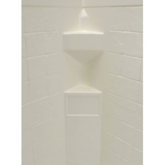 Picture of Better Bath  1-Piece Parchment 34"L x 34"W x 68"H Neo Angle Shower Surround 306203 10-5725                                   