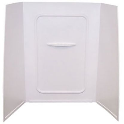 Picture of Better Bath  1-Piece White 24"L x 36"W x 59"H Shower Surround 210305 10-5738                                                 