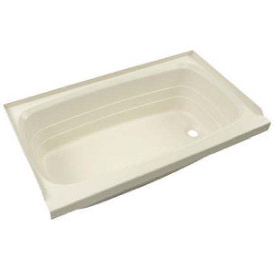 Picture of Better Bath  Parchment 24"x36" RH Drain ABS Standard Bathtub 209376 10-5732                                                  