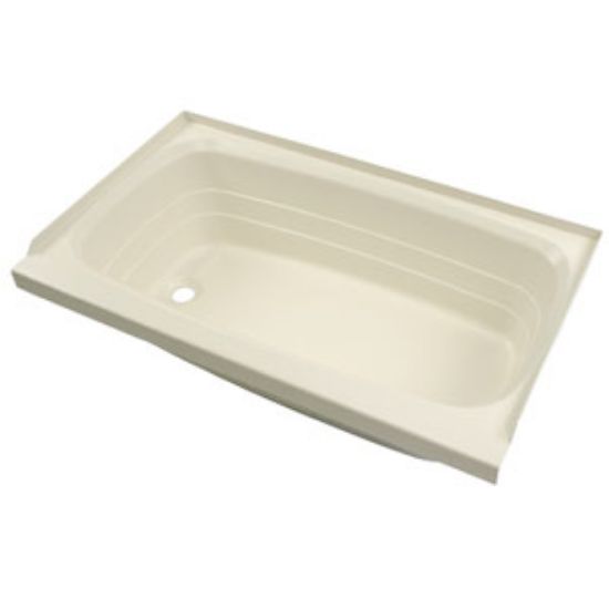 Picture of Better Bath  Parchment 24"x40" LH Drain ABS Standard Bathtub 209388 10-5735                                                  