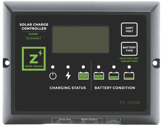 Picture of Zamp Solar 10 Amp 5-Stage PWM Charge Controller