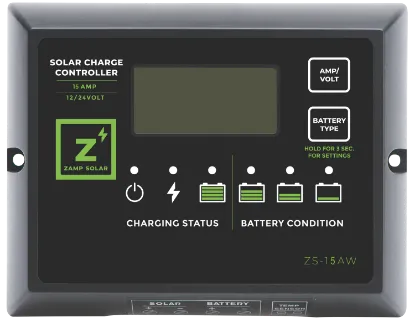 Picture of Zamp Solar 15 Amp 5-Stage PWM Charge Controller