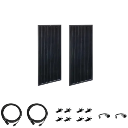 Picture of Zamp Solar OBSIDIAN Series 200 Watt Solar Panel Kit (2x100)