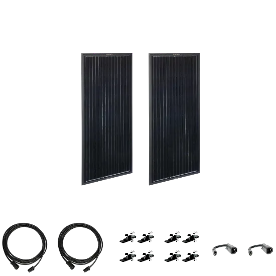 Picture of Zamp Solar OBSIDIAN Series 200 Watt Solar Panel Kit (2x100)