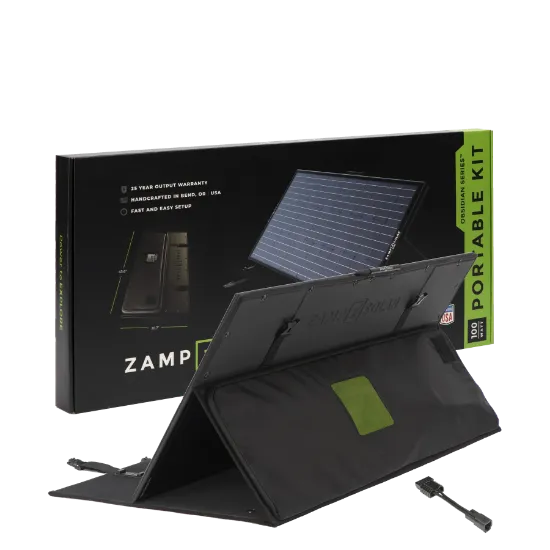 Picture of Zamp Solar OBSIDIAN SERIES 100 Watt Dometic PLB40 Charging Kit