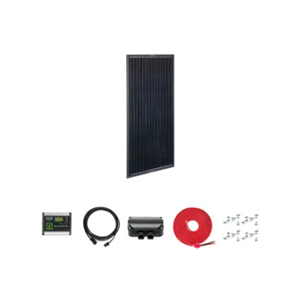 Picture of Zamp Solar OBSIDIAN Series 100 Watt Solar Panel Deluxe Kit