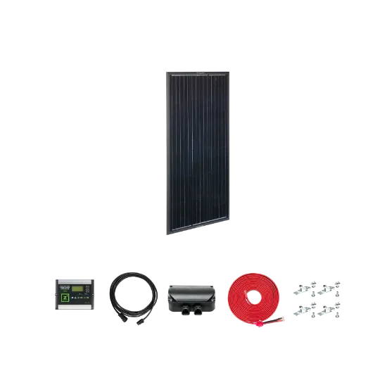 Picture of Zamp Solar OBSIDIAN Series 100 Watt Solar Panel Deluxe Kit