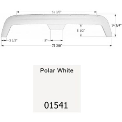 Picture of Icon  Polar White Tandem Axle Fender Skirt For Fleetwood Brands 01541 15-1623                                                