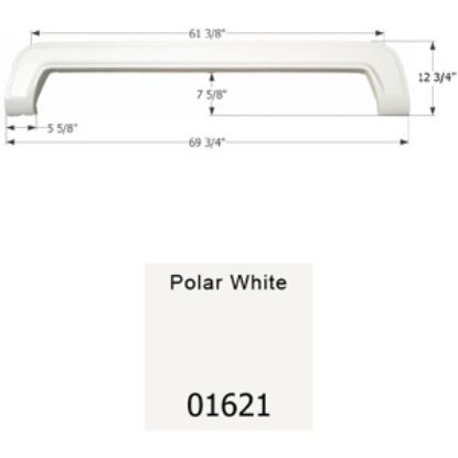 Picture of Icon  Polar White Tandem Axle Fender Skirt For Thor Brands 01621 15-1625                                                     