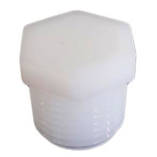 Picture of ICON  White 1/2" MPT Holding Tank Fitting 12491 10-1726                                                                      